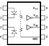 5962-8767906K, Герметичный оптрон с транзисторным выходом. Исполнение DSCC SMD Класс K